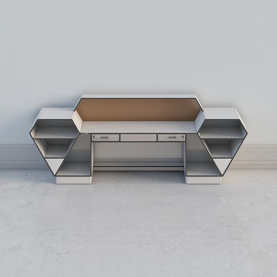 Geometric Desk 3D Model Design