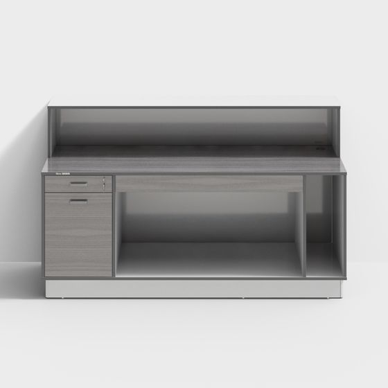 Stylish Urban Workspace Desk 3D model