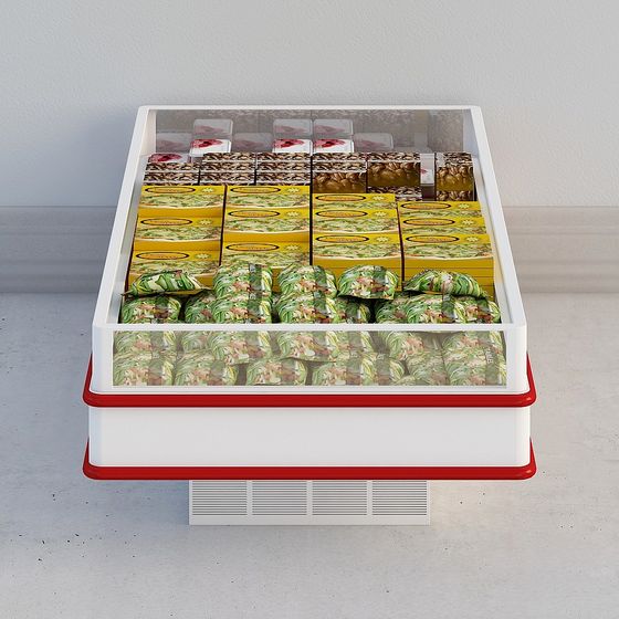 Colorful Refrigerated Display Case 3D model for Creatives