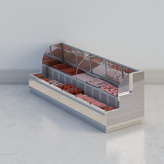 Modern Meat Display Cabinet 3D model