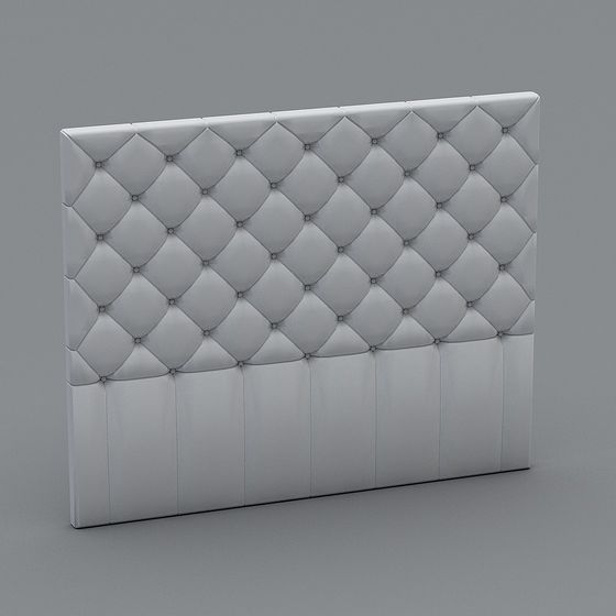 Diamond Quilted Headboard 3D model