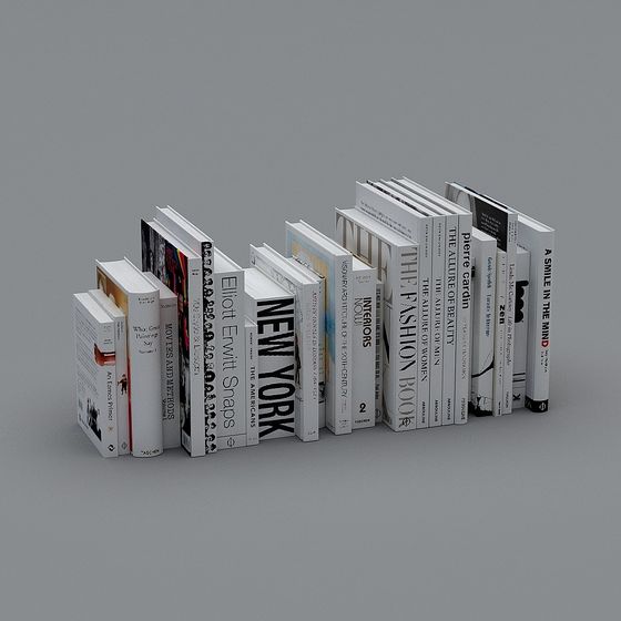 Stylish 3D Bookshelf Model for Creative Projects
