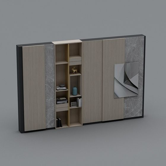 Urban Elegance Bookshelf 3D model