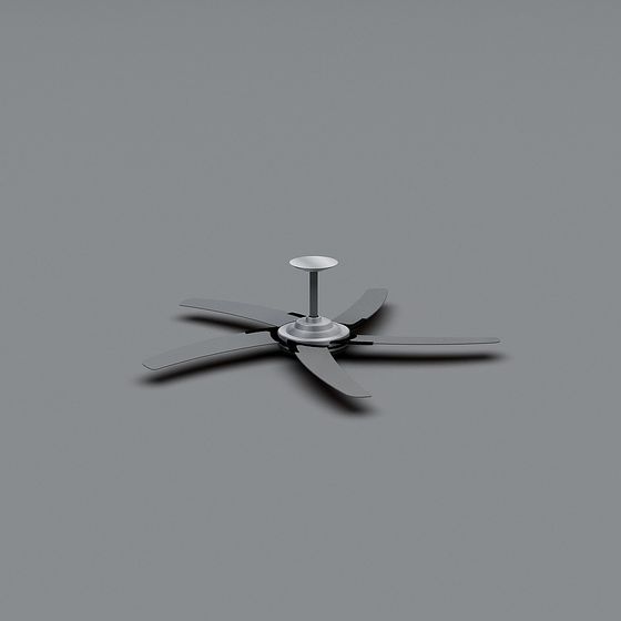 Elegant Ceiling Fan 3D model for Contemporary Spaces