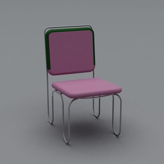 Chic Low-Polygon Chair 3D model for Creative Spaces