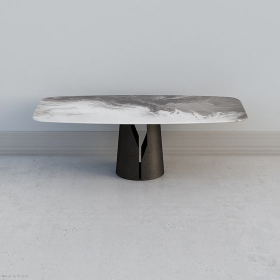 Luminous Marble Table 3D Model