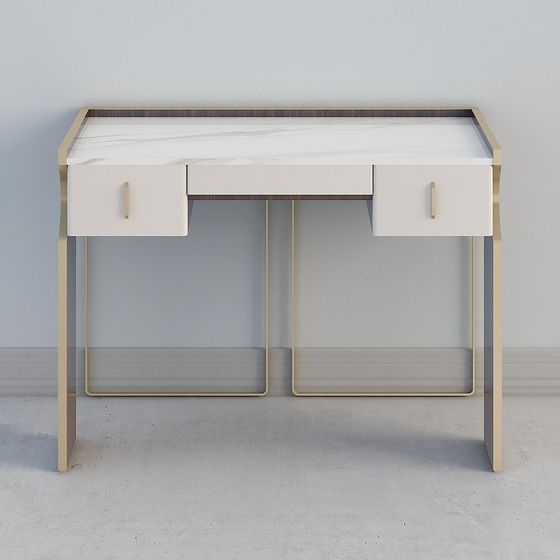 Elegant Modern Office Desk 3D model