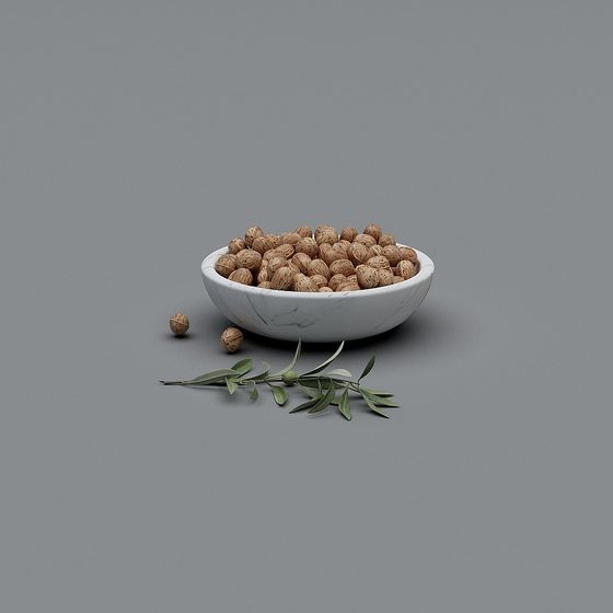 Walnut Bowl 3D model