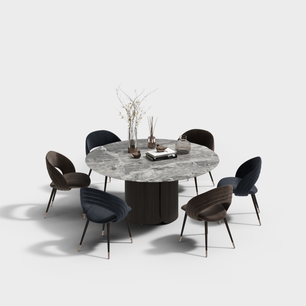 現代餐桌椅組合 - 三人桌椅組合