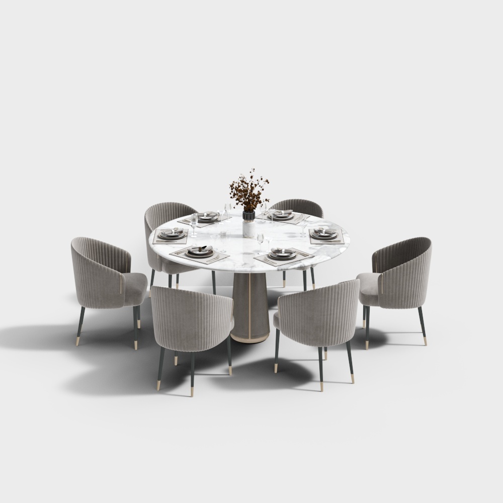 Combinaison Moderne de Table à Manger et Chaise - Combinaison de Table