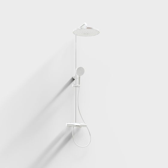 Minimalist Shower System 3D model
