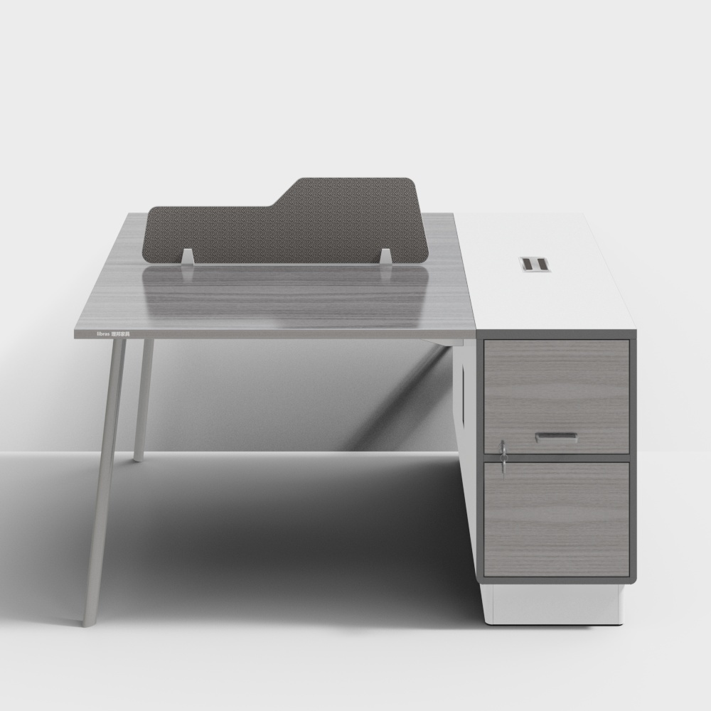 Minimalist Efficient Workplace Desk 3D model