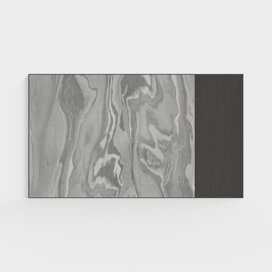 Luminous Flow Wall Panel 3D model for Modern Spaces