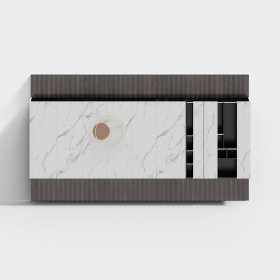 Urban Style Storage Cabinet 3D model