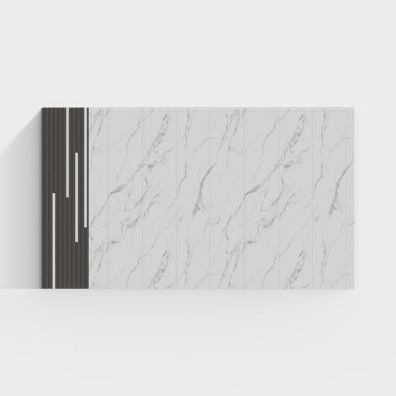Stylish Urban Marble Screen 3D model for Modern Spaces