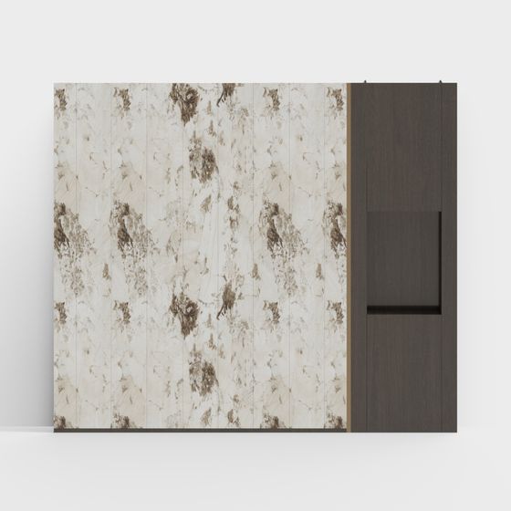 Elegant Vintage Wooden Door 3D model for Creative Projects