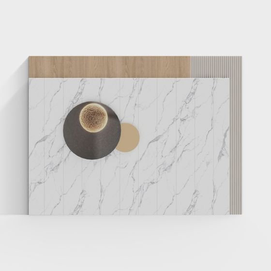 Marble Art Puzzle 3D model for Creative Projects