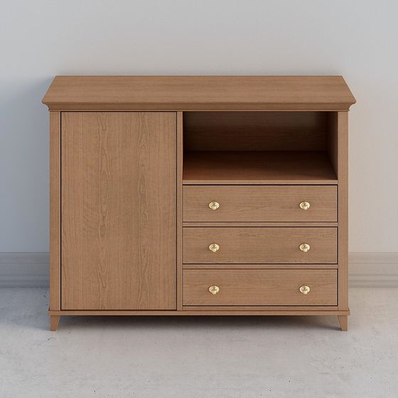 Cozy Storage Cabinet 3D model for Modern Interiors