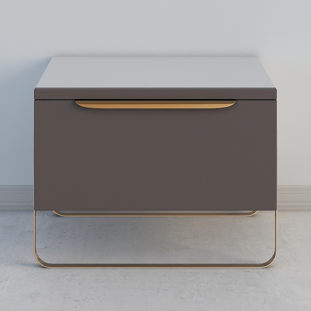 Masasanty/Massa Saint-Modern Light Luxury Bedroom Bedside Table 3 (Forget Lake Bay)