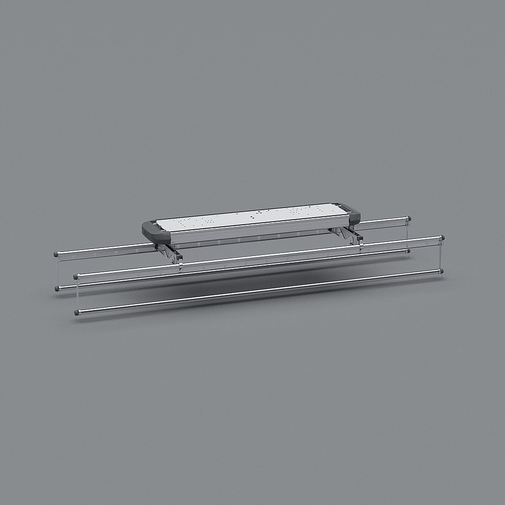 Urban Footbridge Low-Poly 3D model