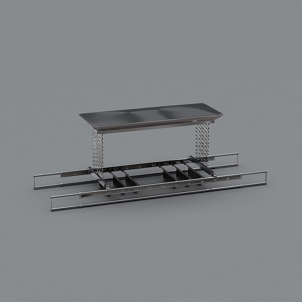 Urban Footbridge 3D model for Creative Projects