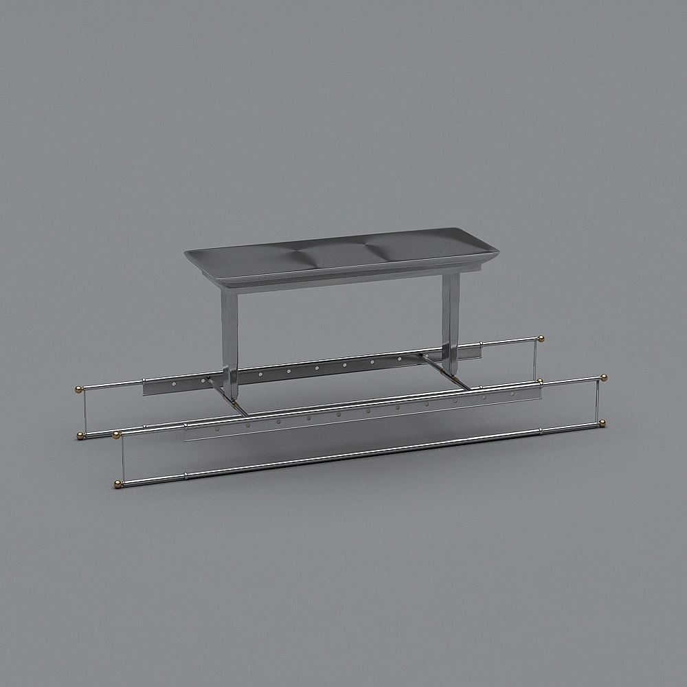Stainless Steel Wash Basin Rack 3D model