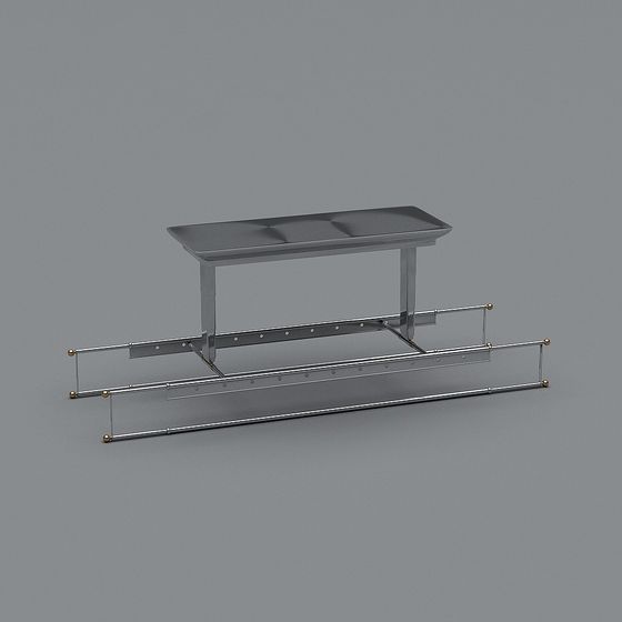 Stainless Steel Wash Basin Rack 3D model