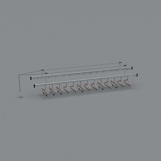 Elegant Hanger Display Stand 3D model