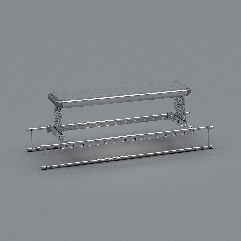 Foldable Drying Rack 3D model for Modern Interiors