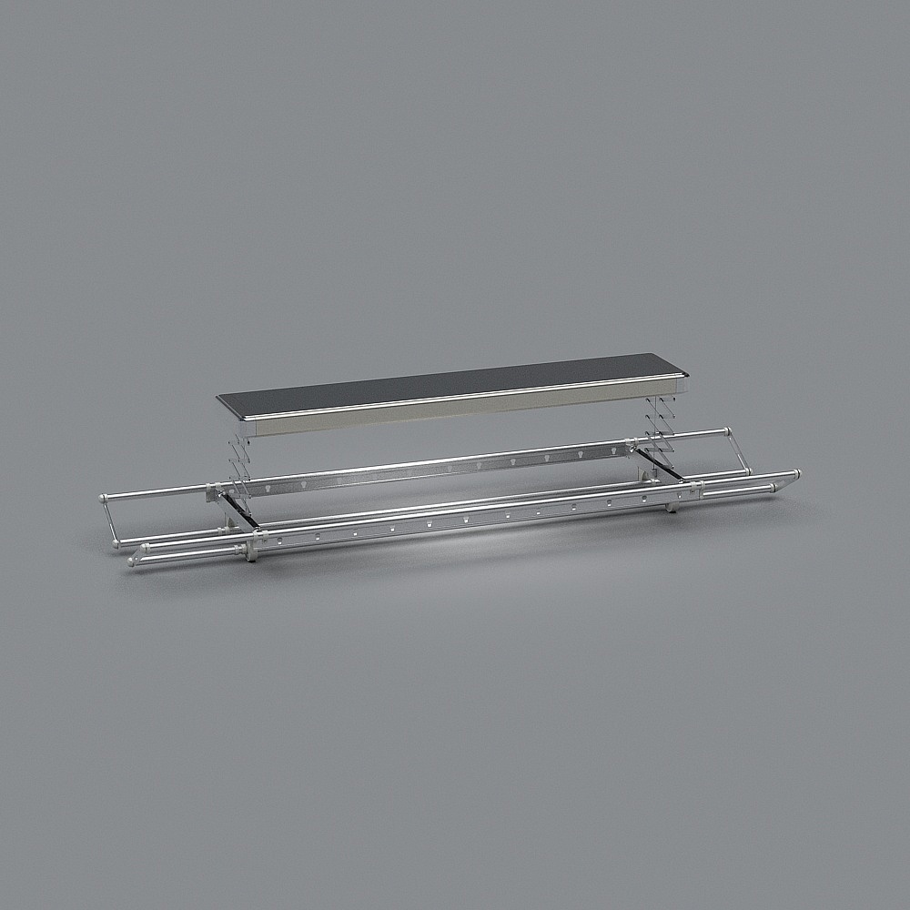 Urban Footbridge Low-Polygon 3D model