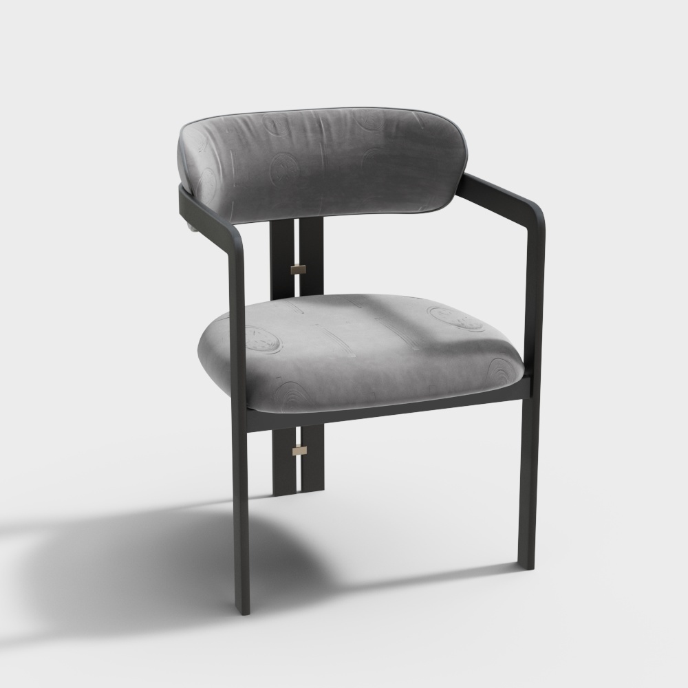 Elegant Low-Polygon 3D Chair Model