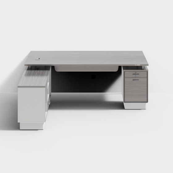 Urban Workspace Desk 3D model for Modern Environments