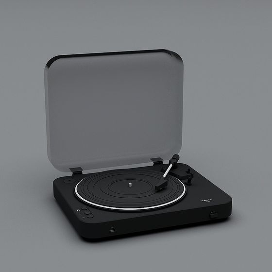 Retro Vinyl Record Player 3D model