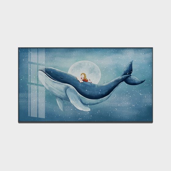 Low Polygon Blue Whale 3D Model for Imaginative Works