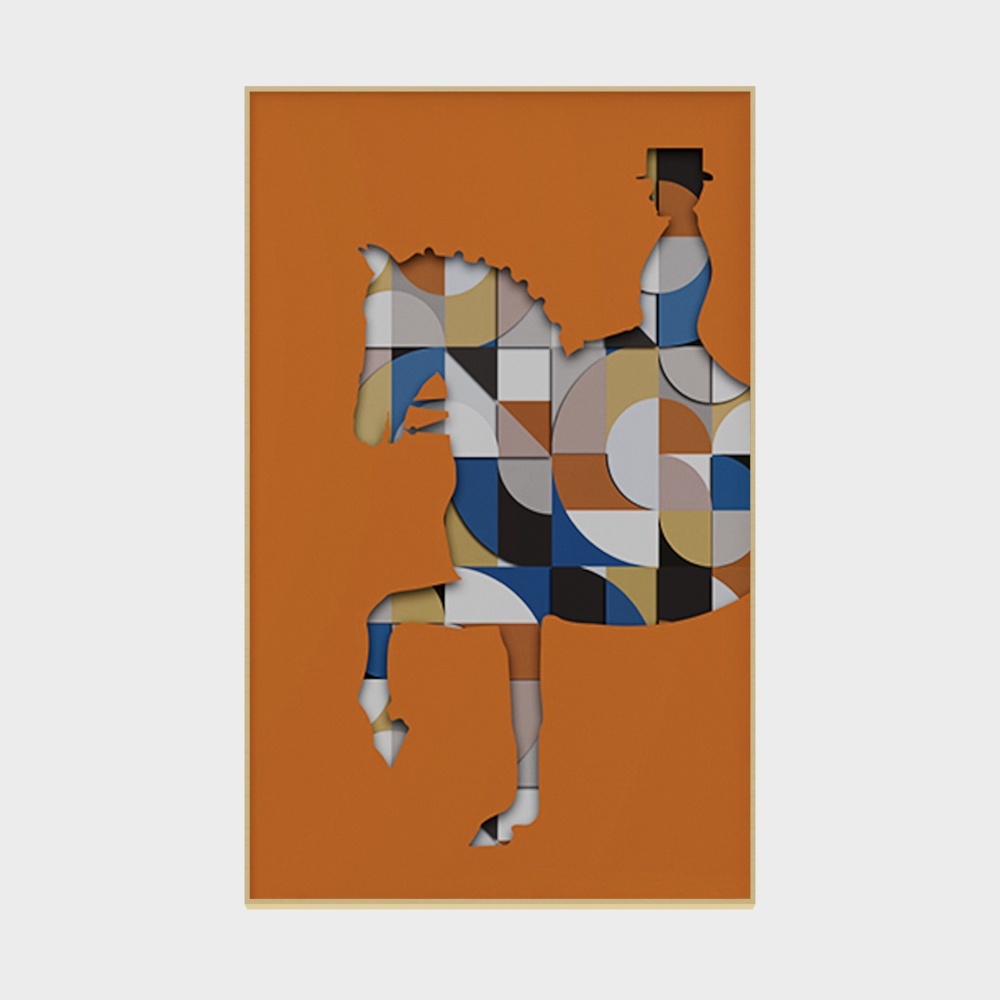Happy Workshop - Modern Minimalist Wind - Hyunguan Decorative Painting - Elegant Knight B