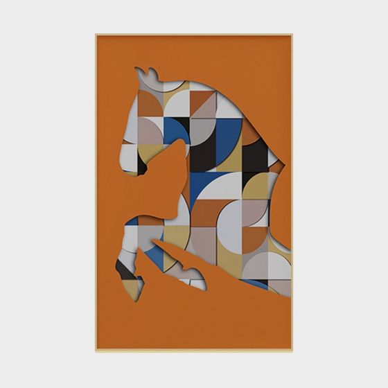 Abstract Horse Head 3D Model