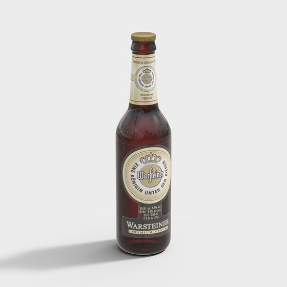 Warsteiner Beer Bottle 3D model