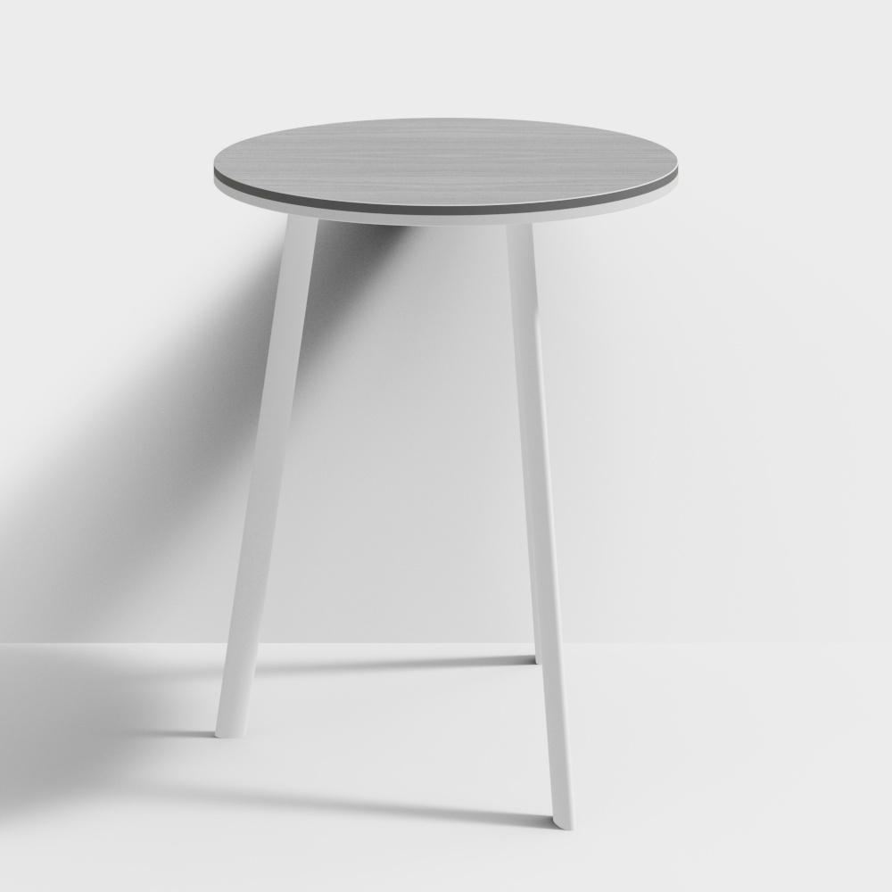 Low-Polygon Round Table 3D model