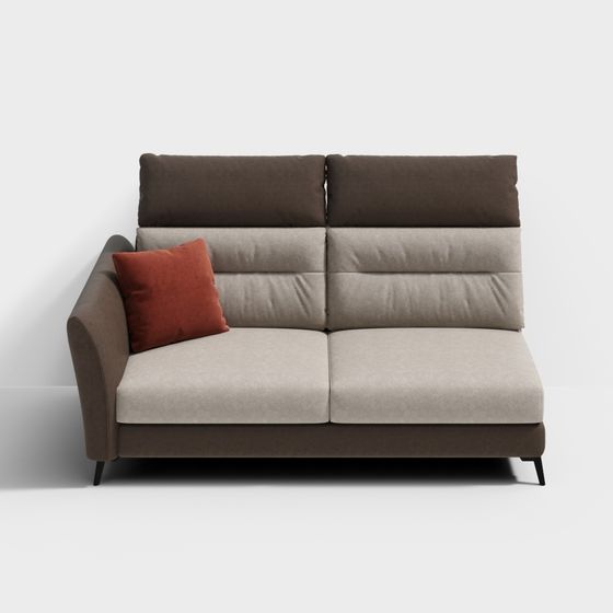Chic 3D Sofa Model for Contemporary Spaces