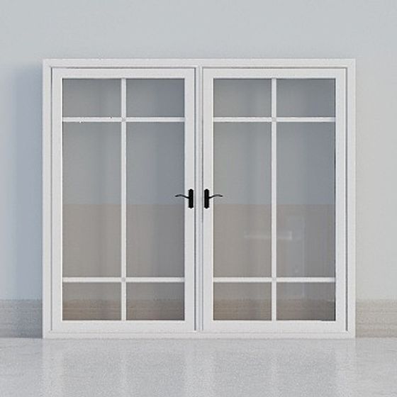 Modern Glass Door 3D Model