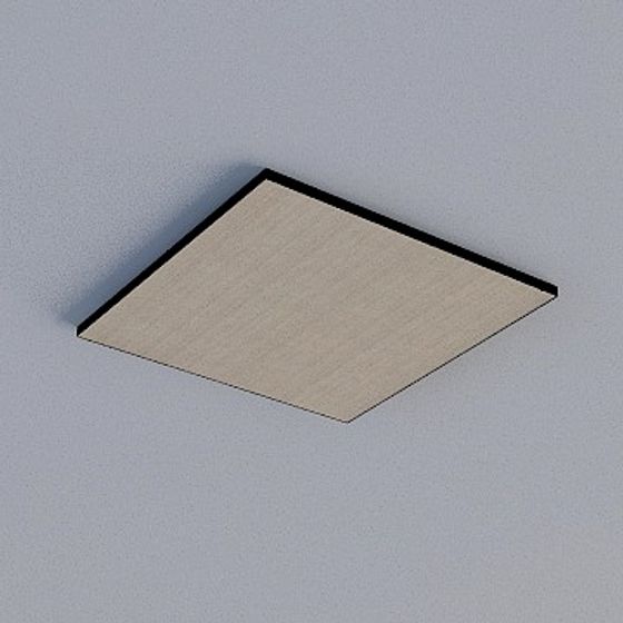 Sleek Gray Frameless Honeycomb Panel 3D Model for Modern Spaces