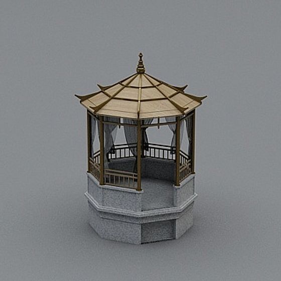 Serene Pagoda 3D model