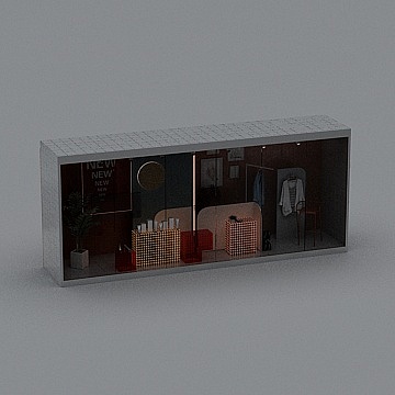 Modern clothing store window - overall window