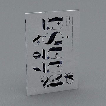 Futuristic Poster 3D model