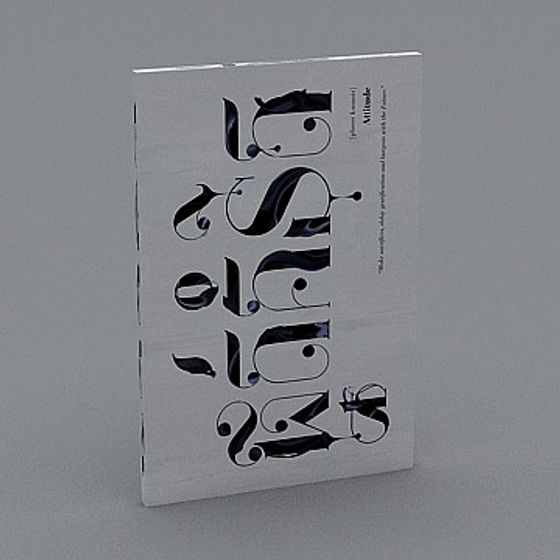 Futuristic Poster 3D model