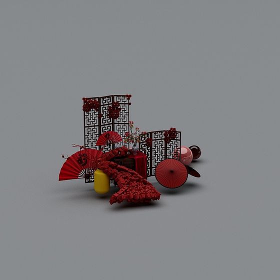 Red Rhythm Screen 3D model