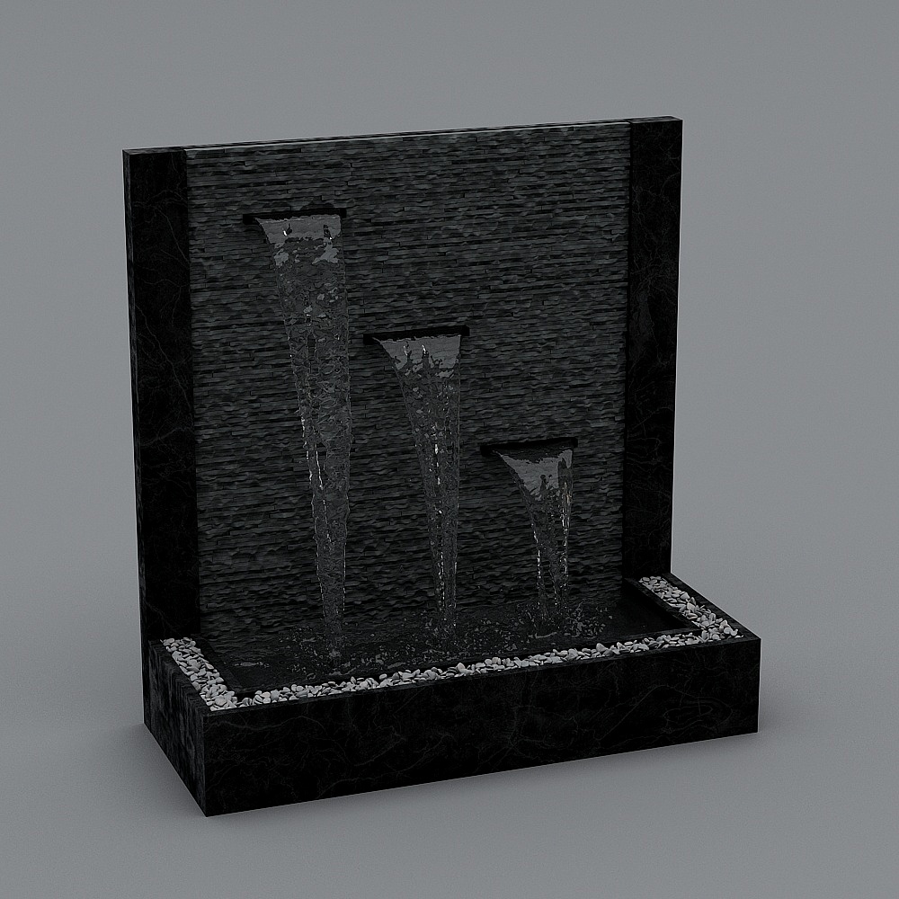 pileta fountain geyser fountain  pool with modern landscape