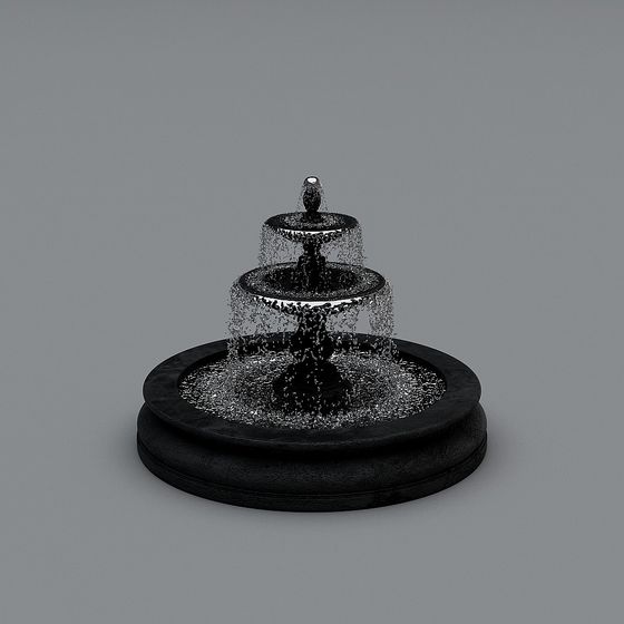 Urban Fountain 3D Model