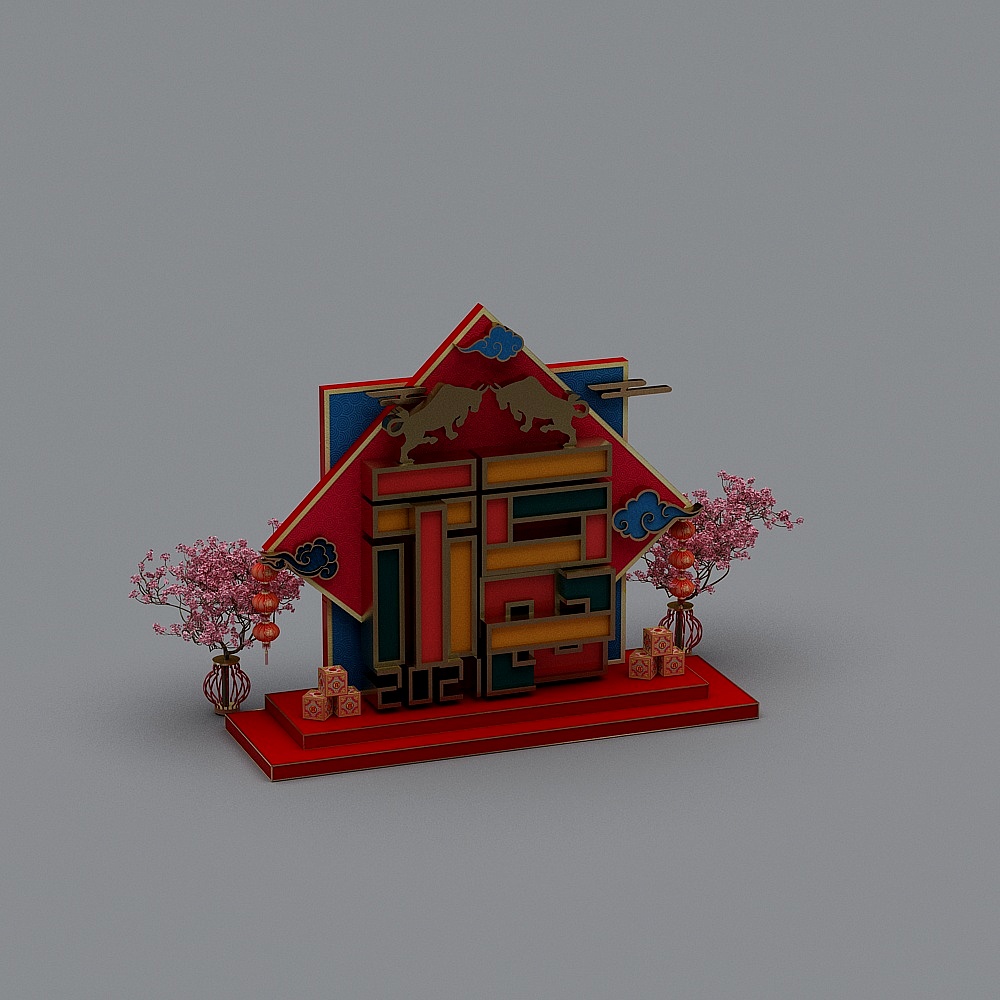 Landscape decoration in Neo-Chinese