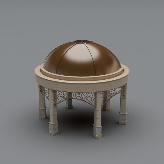 Dome Pavilion 3D model with Unique Design